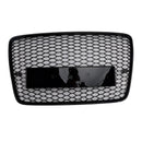 Kylargrill fram för Audi Q7 SQ7 (2005–2015), blank svart