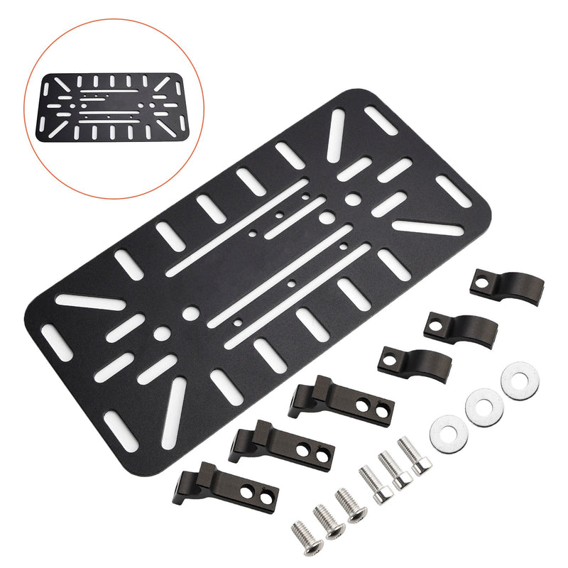 Universeller symmetrischer Seiten-Satteltaschen-Montagehalterungssatz Schwarz für Motorräder