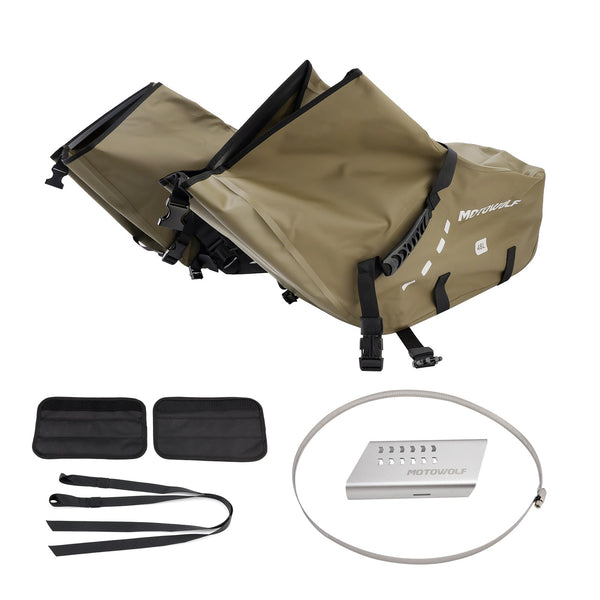 Seitenhecktasche Satteltasche Farblich passendes Gepäck 86L Grün Für Roller Motorrad