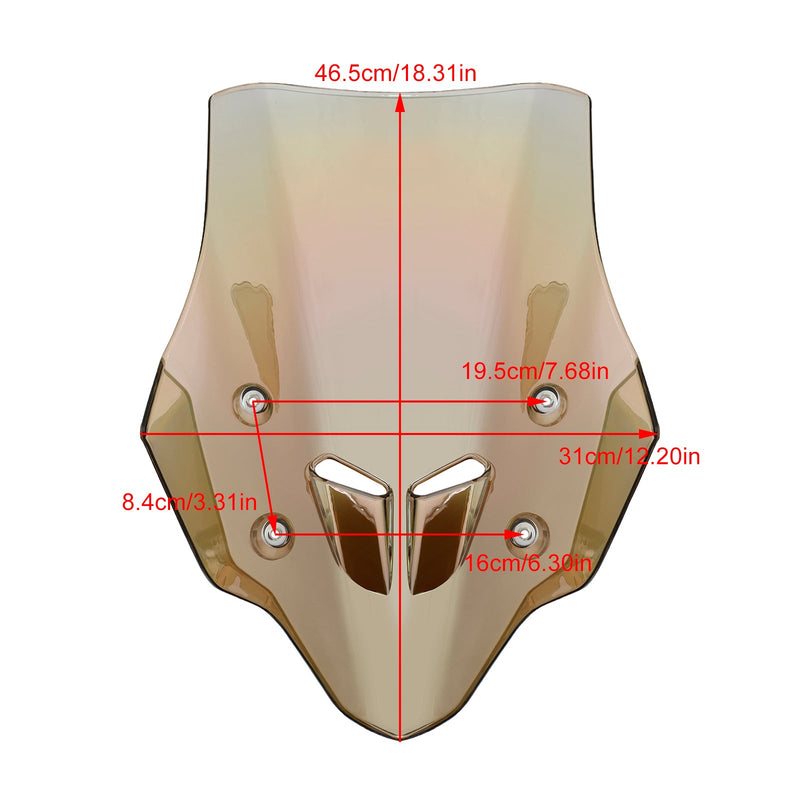 Parabrisas de motocicleta ABS adecuado para HONDA CB400X/CB500X 2019-2024