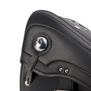 Universell sadelväska sida förvaringssvåse pu bagage svart 80L för motorcykel