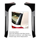 2008–2013 VW Golf MK6 GTI schwarz glänzend Paar Heckscheibe Seitenflügel Spoiler