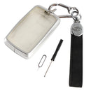 Land Rover Schutzhülle für Autoschlüssel, Aluminiumlegierung, TPU, weiche Folie, Schwarz