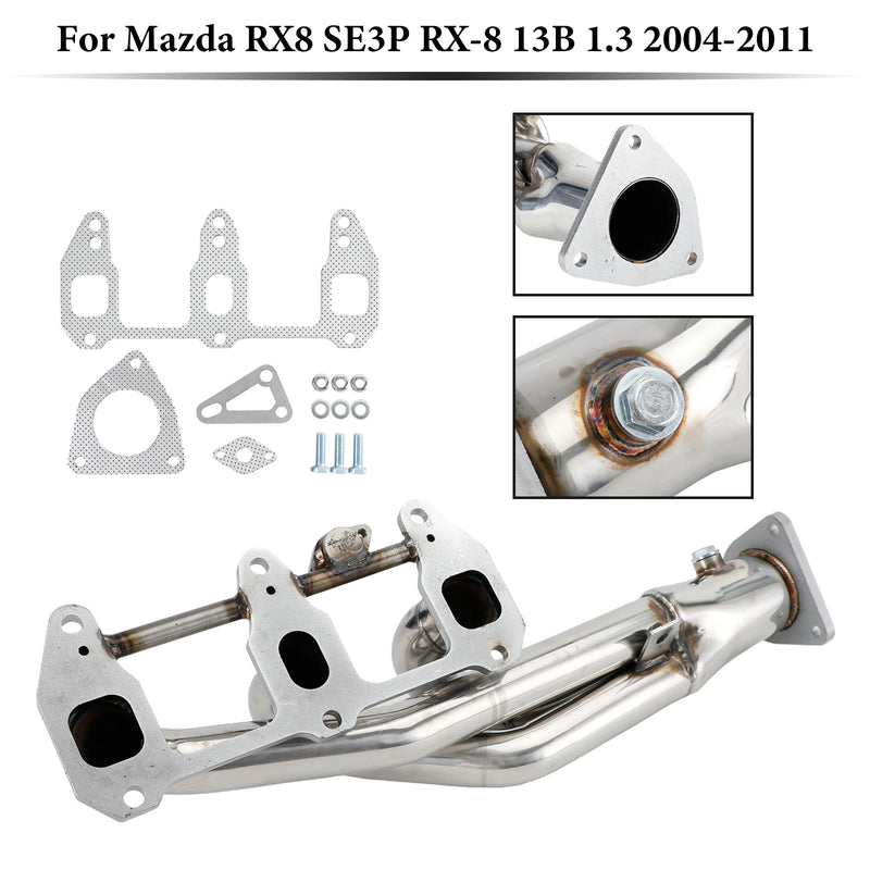 Ruostumattomasta teräksestä valmistettu pakoputki Mazda RX8 RX-8 R3 GT Grand 2004-2011