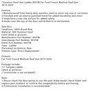 2014-2024 Ford Transit Van mit mittlerem Dach, Edelstahl-Transporterleiter 093TM