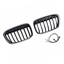 2016-2019 Passend für BMW X1 F48 F49 2-teiliger Frontgrill in glänzendem Schwarz