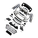 Adecuado para Audi R8 4S (2016–2020), actualización 2021–2024, kit de carrocería de fibra de carbono, parachoques