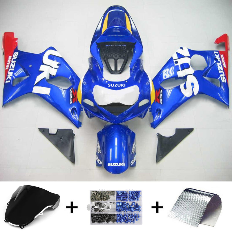 2000-2002 Suzuki GSXR1000 K1 K2 salgssett for injeksjon karosseri plast ABS