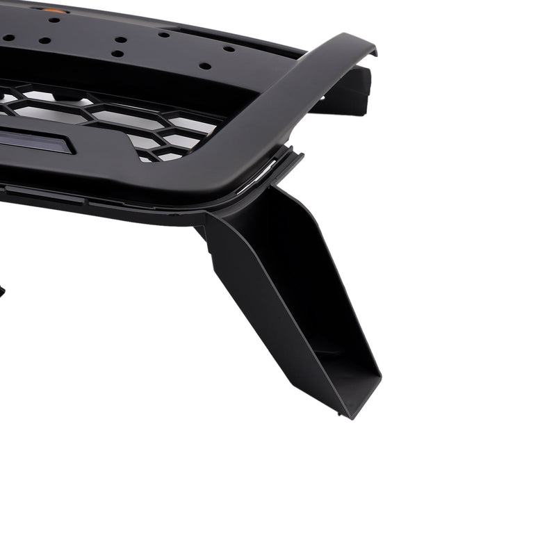 Matt Black Säähdyttimen säleikkö etukerroksen sauvalle, joka sopii Chevy Coloradolle 2016–2020, LEDillä