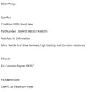 Hochleistungswasserpumpe 3684450 3683651 4386576 Passend für Cummins-Motoren ISX ISZ