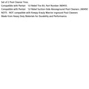 2 Reifen – Teilenummer 360455 für Pentair „Lil Rebel“-Poolreiniger mit Saugseite