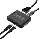 4K60TYPE-C zu HDMI + TYPE-C Adapter Verschiedene Gleiche Display Netzteil Splitter