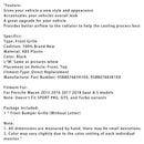 2015-2018 Porsche Macan Schwarz Front Bunk Grille 95B807683H1E0