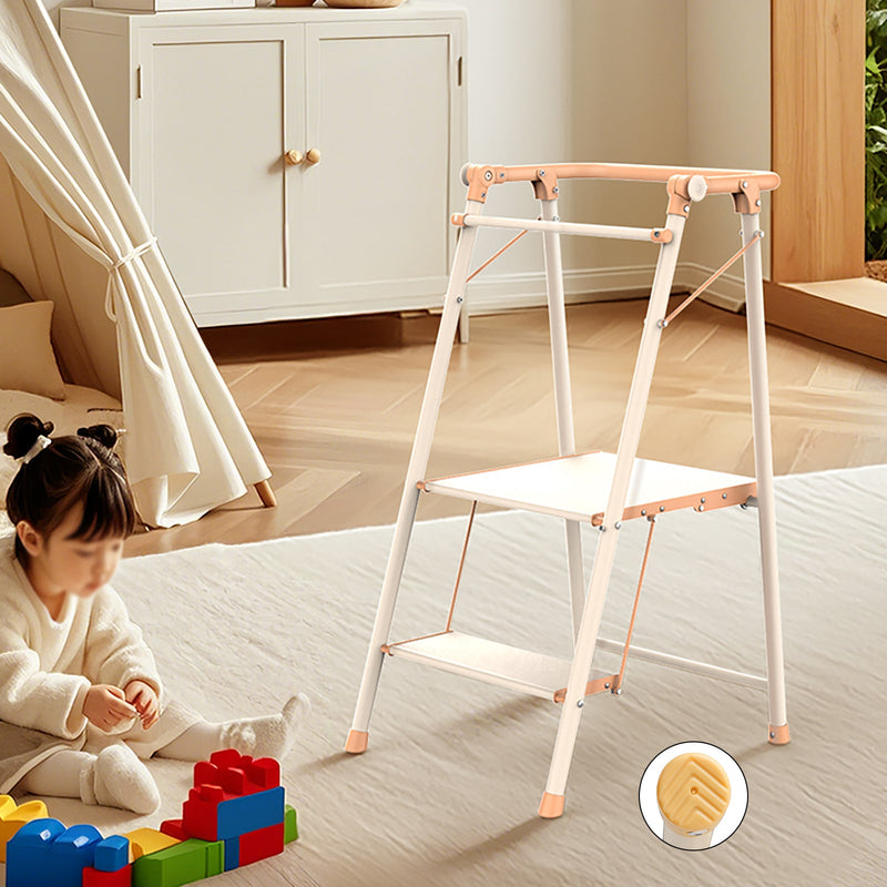 2-stufiger Küchen-Stepper für Erwachsene, klappbarer Tritthocker, Kinder-Klapp
