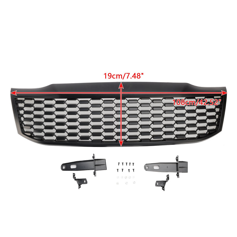 2012-2014 Toyota Hilux Vigo MK7 Mattsvart främre stötfångargrill