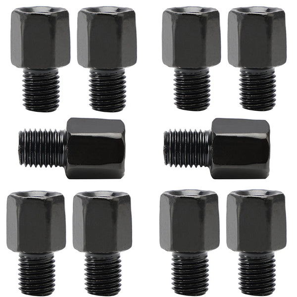 10x adaptér na paprsky motocyklu, 8mm pravá samice na 10mm pravá strana samec