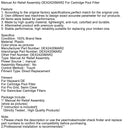 Manuaalinen ilmanvaihtokokoonpano DEX2420MAR2 patruunoille POY -suodatin