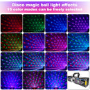 5-i-1 laser magisk ball med UV-blits og fjernkontroll for 96 bilder