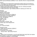 Bromsljus LED-moduler LEDMK-03 13,5 V 1,8/0,5 W 3-3pin för Toyota Alphard