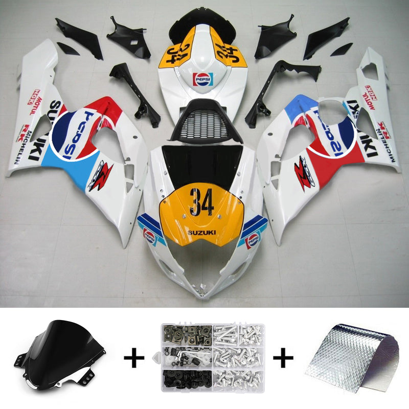 2005-2006 Suzuki GSXR1000 K5 Zestaw wyzwalacza wtrysku Nadwozie Plastik ABS