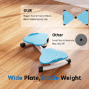 Ab Twister Board 150 kg Kapacita & 20dB Ultra tichý stroj na zakrucování pasu Fitness Tool Protiskluzové vybavení pro domácí posilovnu pro ženy Břišní tuk Modrá