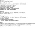 1985-1993 BMW E30 3er-Reihe links rechts Paar Nebelscheinwerfer vorne Stoßstange ohne Glühbirnen