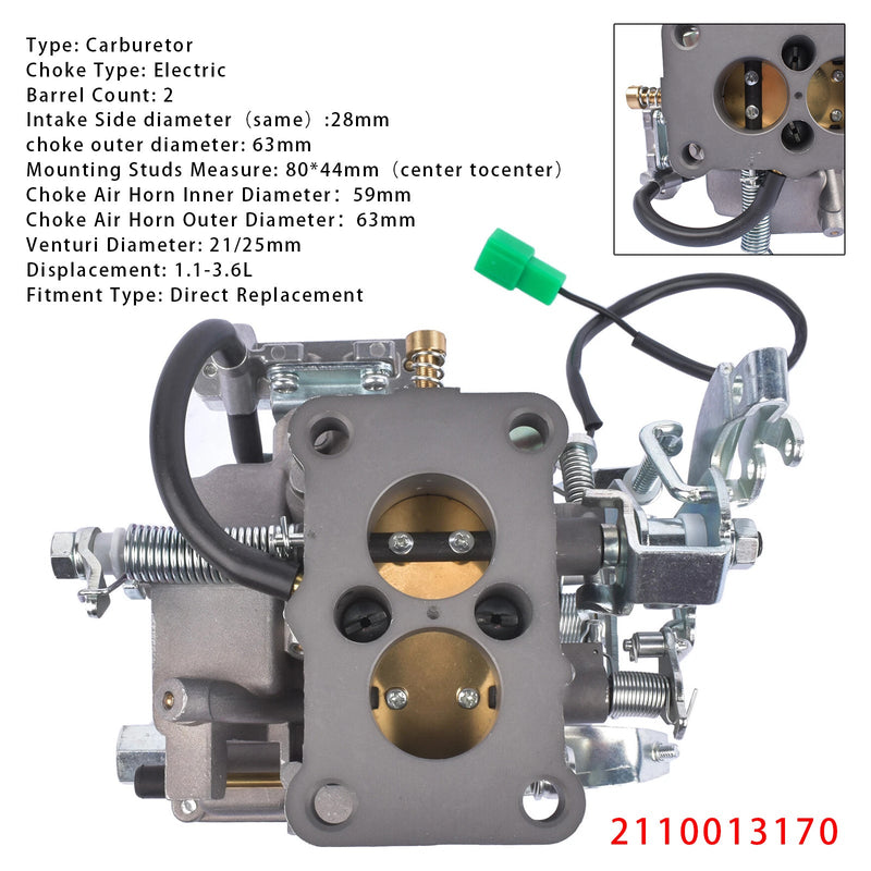 Vergaser Carb Kit 2110013170 Für Toyota Corolla DLX Coupe 2-Tür 1981 1,8 L