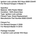 Zündschloss zylinder W/2 Schlüssel 806012544R Für Renault Kangoo II Master III