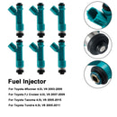 6st bränsleinsprutare 23250-31060 Passar Toyota Tacoma 4Runner FJ Cruiser 23250-31010