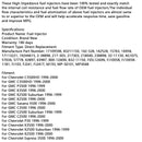 8 STÜCKE Kraftstoffinjektor 17109596 Passend für Chevrolet Fit GMC 7.4L V8 1996-2000 83211150