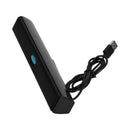100Hz kablede USB-computerhøjttalere Stereo Soundbar til pc og bærbar, sort
