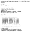 2x Front Hood Vent Grille Abdeckung Für Mercedes R171 SLK280 SLK300 SLK350 2005-2011