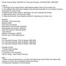 Kotflügelantennenfuß 15829166 für Chevrolet Silverado 1500/2500/3500 1999-2006