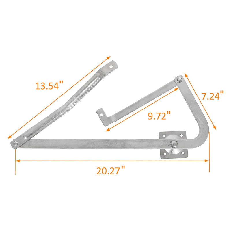 Par de brazos de bisagra para escalera de ático para MFG Werner Serie 55-2 después de 2010