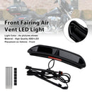Iluminação de ventilação de entrada de ar da carenagem frontal LED para Touring Street Glide 2014-2024