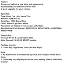 2019-2023 Audi A6 C8 S-Line S6 2PCS Front Nebelscheinwerfer Lampe Trim Grau