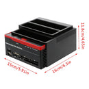 3 IDE SATA 2.5"  3.5" HDD Hårddisk Diskklon Dockningsstation Kortläsare EU