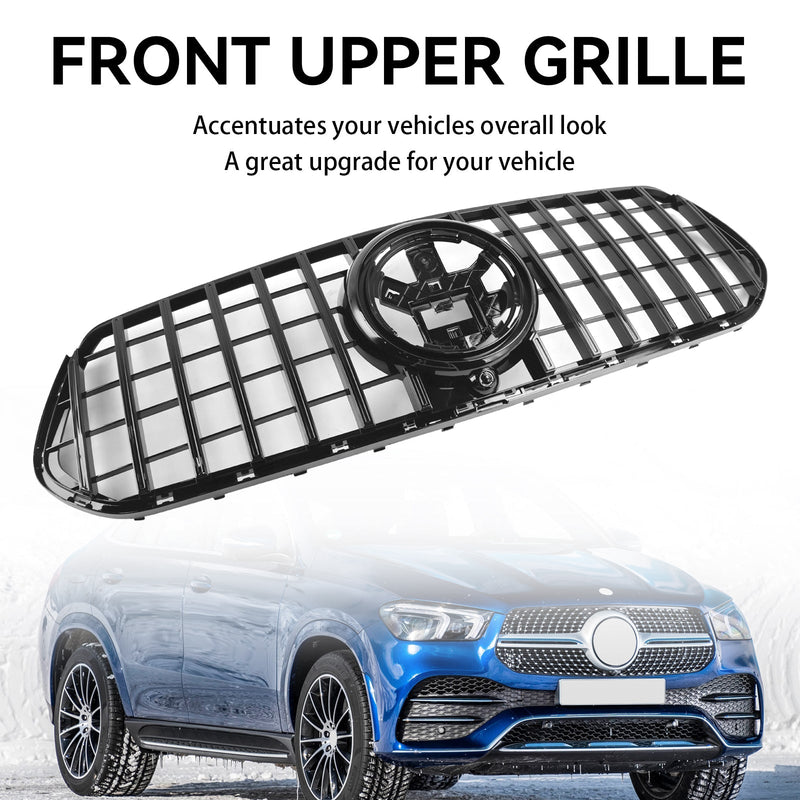 2020-2023 Pre-Facelift GLE Coupe C167 Mercedes-Benz jäähdyttimen säleikkö kiiltävän mustana