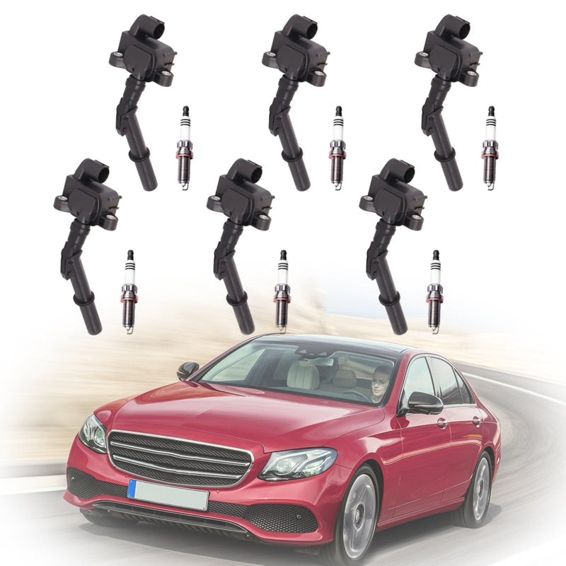 2013-2014 Mercedes-Benz E400 V6 3.5L Bobina de ignição + vela de ignição UF741 6pcs 2769063700