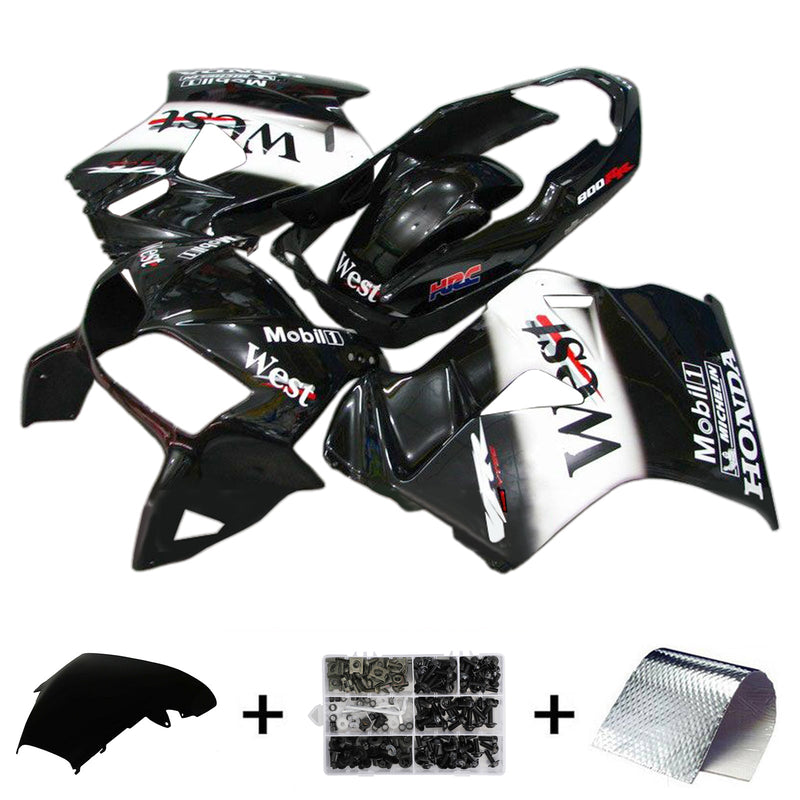 1998-2001 Honda VFR800 Injection Fairing Kit Body Plastic ABS