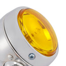 Motorcycle Beam Headlight Fog Lamp Custom Chrome