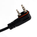 102B Transparenter In-Ear-Kopfhörer mit Luftschlauch und A24-Kabel für ICOM A25CE, A25N und A24