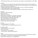 1997-2006 Jeep Wrangler TJ 2PCS Side Dash Vents Louver Outlet Fahrer Passagier