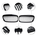 Grade de radiador preta brilhante, grade de barra dupla de rim para BMW Série 2 F45 F46 2015-18