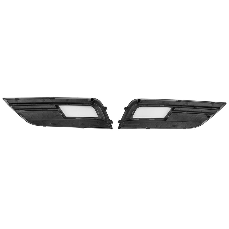 2013–2015 Audi A4 B8.5 Schwarz Nebelscheinwerfer Abdeckung Kühlergrill Standard Stoßstange