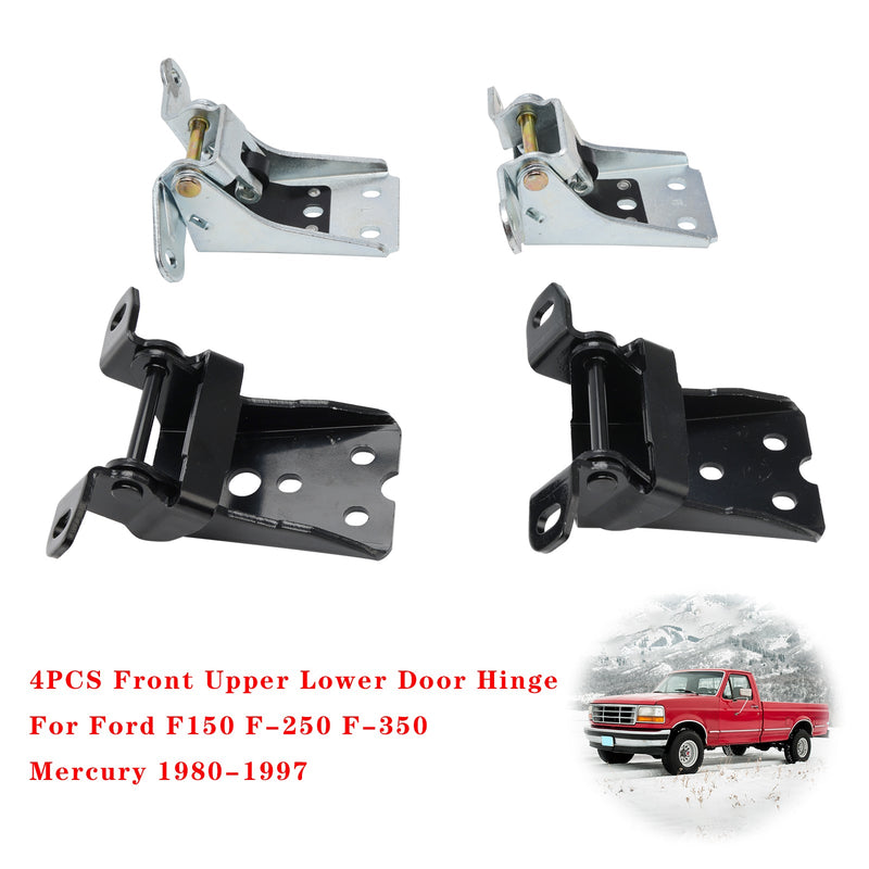 4st främre övre nedre dörrgångjärn för Ford F150 F-250 F-350 Mercury 1980-1997