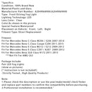 Par LED-kjørelys med tåkelys til Mercedes Benz W204 S204 W212 2007–2014