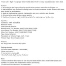 2021-2024 Jeep Grand Cherokee Front Links + Rechts Fascia Spat 68421752AA 68421753A 68421753AB