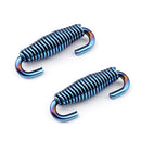 Spissdemper Moto Steel Eksosrør Rustfritt stål BU Fjærlyddemper Eksos UK 2PC