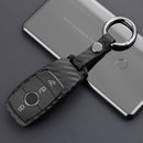 Autoschlüsselhülle aus Leder und Silikon mit Schnalle für Mercedes-Benz E
